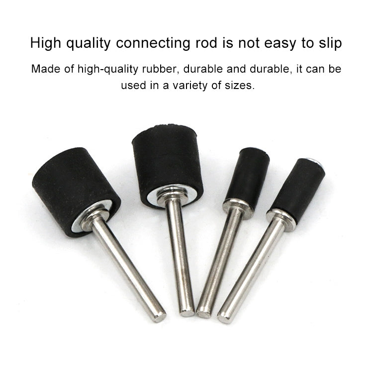 6 PCS Rubber Wheel Connecting Rod Sandpaper Ring Fixing Rod, Without Sandpaper Ring, 12.7MM 3.15MM, 6.35MM 3.15MM, 12.7MM 2.3MM, 6.35MM 2.3MM