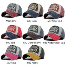 Load image into Gallery viewer, Colorful Baseball Cap Retro Letter Peaked Cap Sunhat Outdoor Leisure Travel Cap for Adult, TBD047939701A, TBD047939701B, TBD047939701C, TBD047939701D, TBD047939701E, TBD047939701F, TBD047939701G, TBD047939701H
