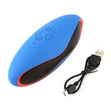 Load image into Gallery viewer, 3D Stereo Mini Rugby Shape Bluetooth Speaker with TF Card Slot(Blue)