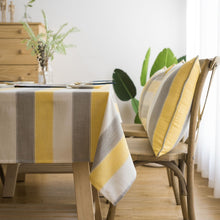 Load image into Gallery viewer, Cover Cloth Towel For The Rectangular Striped Coffee Table Round Table Dining Table, 60x60cm, 90x90cm, 100x135cm, 135x135cm, 135x160cm, 135x180cm, 135x200cm, 135x220cm, 135x250cm, 135x260cm, 135x300cm