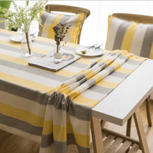 Load image into Gallery viewer, Cover Cloth Towel For The Rectangular Striped Coffee Table Round Table Dining Table, 60x60cm, 90x90cm, 100x135cm, 135x135cm, 135x160cm, 135x180cm, 135x200cm, 135x220cm, 135x250cm, 135x260cm, 135x300cm