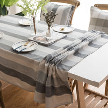 Load image into Gallery viewer, Cover Cloth Towel For The Rectangular Striped Coffee Table Round Table Dining Table, 60x60cm, 90x90cm, 100x135cm, 135x135cm, 135x160cm, 135x180cm, 135x200cm, 135x220cm, 135x250cm, 135x260cm, 135x300cm
