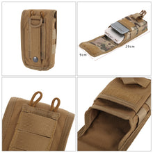 Load image into Gallery viewer, Multifunctional Molle System Waist Bag Outdoor Running Pockets for Mobile Phone under 5.5 inch, 2 PCS