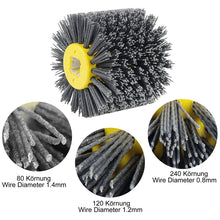 Load image into Gallery viewer, Abrasive Wire Drawing Wheel Wood Grain Reduction Refurbishment Drawing Wheel, 80 Mesh, 120 Mesh, 150 Mesh, 180 Mesh, 240 Mesh, 320 Mesh