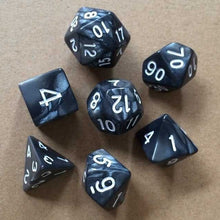 Load image into Gallery viewer, 5 Set Creative RPG Game Dice Colorful Multicolor Dice Mixed DND Dice