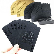Load image into Gallery viewer, 2 PCS Creative Gold Foil Poker Plastic Waterproof Playing Cards
