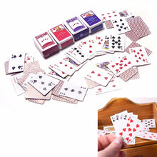 Load image into Gallery viewer, 1:12 DIY Cute Dollhouse Poker Playing Cards Style Random Mini Poker Doll Accessories