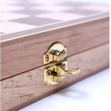 Load image into Gallery viewer, Wooden Folding Chess Board Game, Wooden Chess Board Game