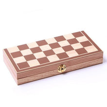 Load image into Gallery viewer, Wooden Folding Chess Board Game, Wooden Chess Board Game