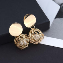 Load image into Gallery viewer, Ball Geometric Earrings For Women Hanging Dangle Earrings Drop Earrings