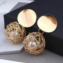 Load image into Gallery viewer, Ball Geometric Earrings For Women Hanging Dangle Earrings Drop Earrings