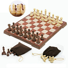 Load image into Gallery viewer, Wooden Folding Chess Board Game