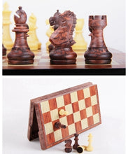 Load image into Gallery viewer, Wooden Folding Chess Board Game