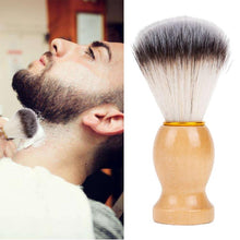 Load image into Gallery viewer, Wood Handle Hair Shaving Brush Facial Beard Cleaning Appliance Shave Salon Badger Hair Tool Razor Brush