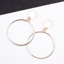 Load image into Gallery viewer, Geometric Big Round Earrings Big Hollow Drop Earrings