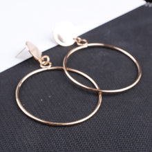 Load image into Gallery viewer, Geometric Big Round Earrings Big Hollow Drop Earrings