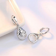 Load image into Gallery viewer, 925 Sterling Silver Moonlight Opal Tears Totem Drop Earrings, white, pink