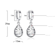 Load image into Gallery viewer, 925 Sterling Silver Moonlight Opal Tears Totem Drop Earrings, white, pink