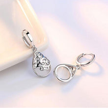 Load image into Gallery viewer, 925 Sterling Silver Moonlight Opal Tears Totem Drop Earrings, white, pink