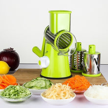 Load image into Gallery viewer, Multifunctional Electric Fruit Vegetable Slicer Cutter Carrot Potato Cutting Machine Stainless steel Blade Salad Chopper, Random Color Delivery