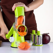 Load image into Gallery viewer, Multifunctional Electric Fruit Vegetable Slicer Cutter Carrot Potato Cutting Machine Stainless steel Blade Salad Chopper, Random Color Delivery