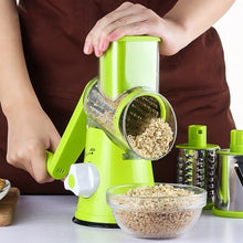 Load image into Gallery viewer, Multifunctional Electric Fruit Vegetable Slicer Cutter Carrot Potato Cutting Machine Stainless steel Blade Salad Chopper, Random Color Delivery