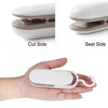 Load image into Gallery viewer, Household Mini Heat Sealing Machine Package Sealer Clamps, Brown, Gray