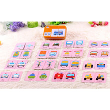 Load image into Gallery viewer, Graph Match Game Early Educational Montessori Toys Puzzle Card Cartoon Vehicle Animal Fruit Pair Matching Game