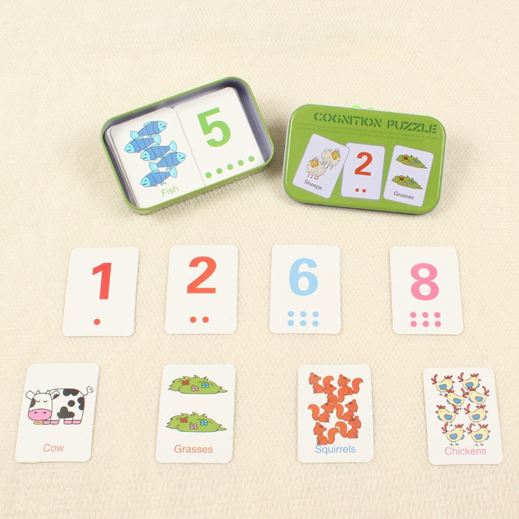 Graph Match Game Early Educational Montessori Toys Puzzle Card Cartoon Vehicle Animal Fruit Pair Matching Game
