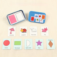 Load image into Gallery viewer, Graph Match Game Early Educational Montessori Toys Puzzle Card Cartoon Vehicle Animal Fruit Pair Matching Game