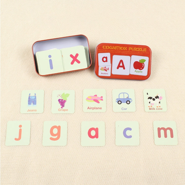 Graph Match Game Early Educational Montessori Toys Puzzle Card Cartoon Vehicle Animal Fruit Pair Matching Game