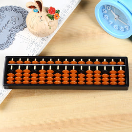 Plastic Abacus 15 Digits Arithmetic Tool Math Learn Aid Caculating Toys Gifts for Kids