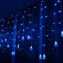 Load image into Gallery viewer, 3.5M 96 Leds Curtain Christmas Tree Icicle String Lights Fairy Lights Christmas New Year Lights Wedding Party Decoration, 110V US Plug