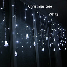 Load image into Gallery viewer, 3.5M 96 Leds Curtain Christmas Tree Icicle String Lights Fairy Lights Christmas New Year Lights Wedding Party Decoration, 110V US Plug