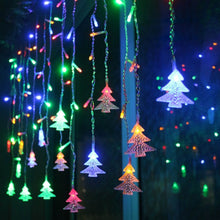 Load image into Gallery viewer, 3.5M 96 Leds Curtain Christmas Tree Icicle String Lights Fairy Lights Christmas New Year Lights Wedding Party Decoration, 110V US Plug