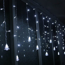 Load image into Gallery viewer, 3.5M 96 Leds Curtain Christmas Tree Icicle String Lights Fairy Lights Christmas New Year Lights Wedding Party Decoration, 110V US Plug