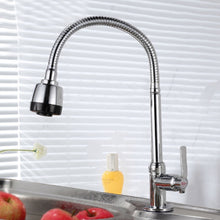 Load image into Gallery viewer, Kitchen Faucet Anti-splash Head Wash Basin Sink Universal Rotatable Faucet Full Copper Joint, Cold Water, Cold Water+50 cm Tube, Cold Water+60 cm Tube, Cold Water+80 cm Tube, Hot &amp; Cold Water, Hot &amp; Cold Water+60 cm Tube, 304 Cold Water                ...