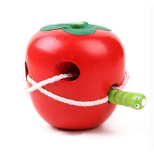 Load image into Gallery viewer, Wooden Learning and Education Children Colorful Worm Eat Fruit Apple Educational Toys