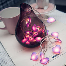 Load image into Gallery viewer, LED Fairy Lights Love Heart Lantern Navidad String Lights Holiday Lighting Bedroom Home Decoracion, 3m 20LEDs