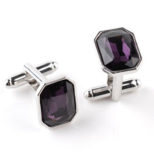 Load image into Gallery viewer, Fashion zircon alloy plating French cufflinks nail sleeve female models, Royal Blue, Purple, Red, Blue, Pink