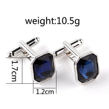 Load image into Gallery viewer, Fashion zircon alloy plating French cufflinks nail sleeve female models, Royal Blue, Purple, Red, Blue, Pink