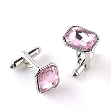 Load image into Gallery viewer, Fashion zircon alloy plating French cufflinks nail sleeve female models, Royal Blue, Purple, Red, Blue, Pink