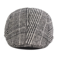Load image into Gallery viewer, Thick Warm British Style Lattice Woolen Cap