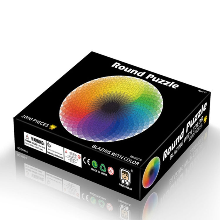 Round 3D Puzzle Cartoon Plane Puzzle Jigsaw Toy 1000 PCS