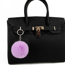 Load image into Gallery viewer, Simple Key Chain Fur Ball Pompon Keychain Pompom Artificial Rabbit Fur Animal Keychains for Woman Car Bag Key Rings