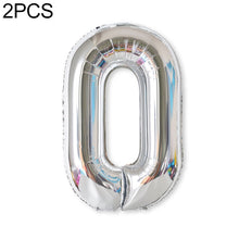 Load image into Gallery viewer, 2 PCS 40 Inch Aluminium Foil Number Balloons Birthday Wedding Engagement Party Decor Kids Ball Supplies