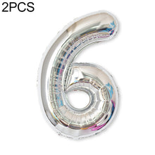 Load image into Gallery viewer, 2 PCS 40 Inch Aluminium Foil Number Balloons Birthday Wedding Engagement Party Decor Kids Ball Supplies