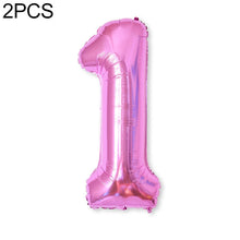 Load image into Gallery viewer, 2 PCS 40 Inch Aluminium Foil Number Balloons Birthday Wedding Engagement Party Decor Kids Ball Supplies