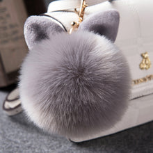 Load image into Gallery viewer, Fur Pom Keychains Fake Rabbit Fur Ball Keychain