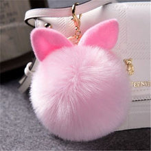 Load image into Gallery viewer, Fur Pom Keychains Fake Rabbit Fur Ball Keychain